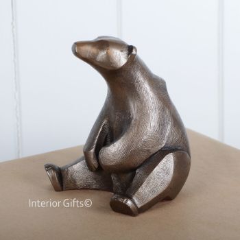 POLAR BEAR Sitting Frith Sculpture by Adrian Tinsley 