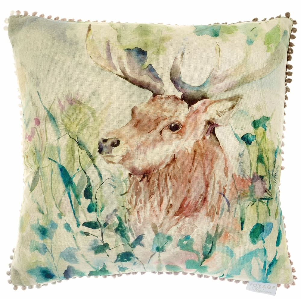 Oak View Stag Square Country Cushion - Voyage Maison - 50 x 50 cm
