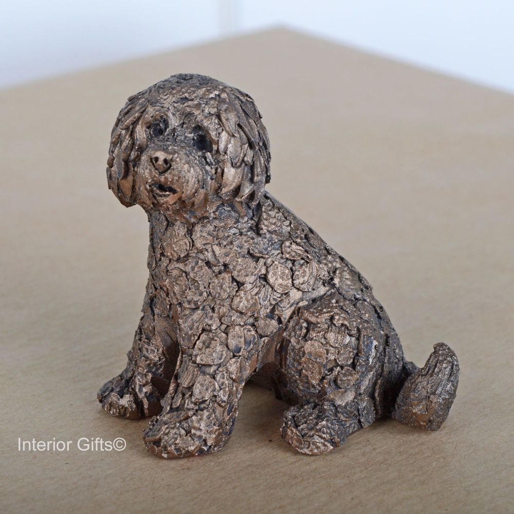 Shorty Labradoodle Frith Bronze Sculpture *NEW* by Adrian Tinsley