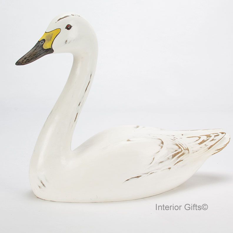 Archipelago Berwick's Swan Bird Wood Carving