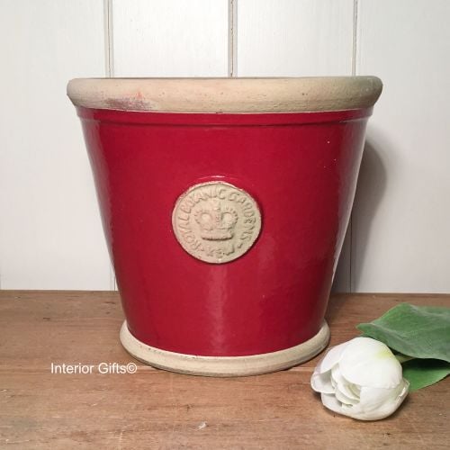 Kew Orangery Pot Berry Red - Royal Botanic Gardens Plant Pot - 23 cm H