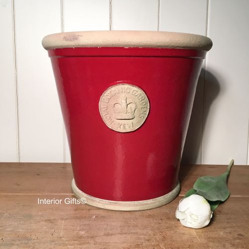 Kew Orangery Pot Berry Red - Royal Botanic Gardens Plant Pot - 35 cm H