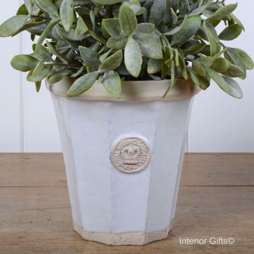 Kew Fluted Pot in Bone - Royal Botanic Gardens Plant Pot
