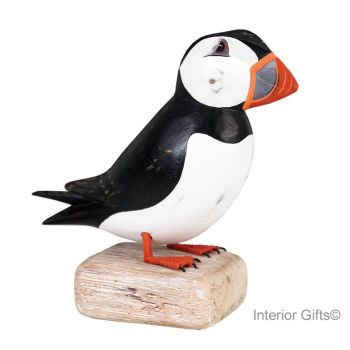 Archipelago Puffin Straight Large Bird Wood Carving