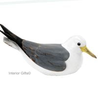Archipelago Seagull - Common Gull Sitting Bird Wood Carving