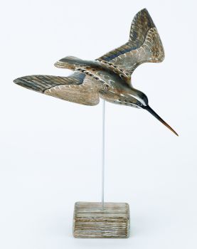 Archipelago Snipe Flying Bird Wood Carving