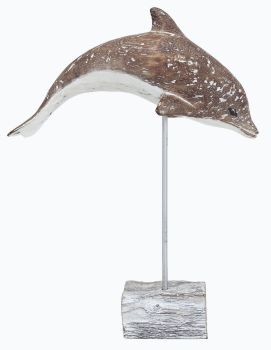 Archipelago Dolphin Leaping Wood Carving