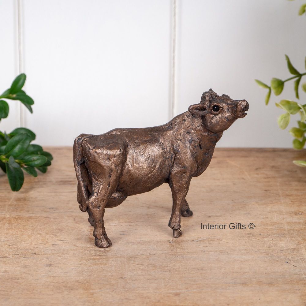 Buttercup Cow Standing Frith Bronze Sculpture Miniature *NEW* by Thomas Mea
