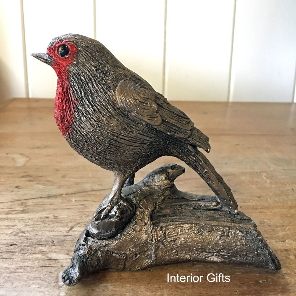 Robin Red Breast Frith Bronze Sculpture by Thomas Meadows *NEW*
