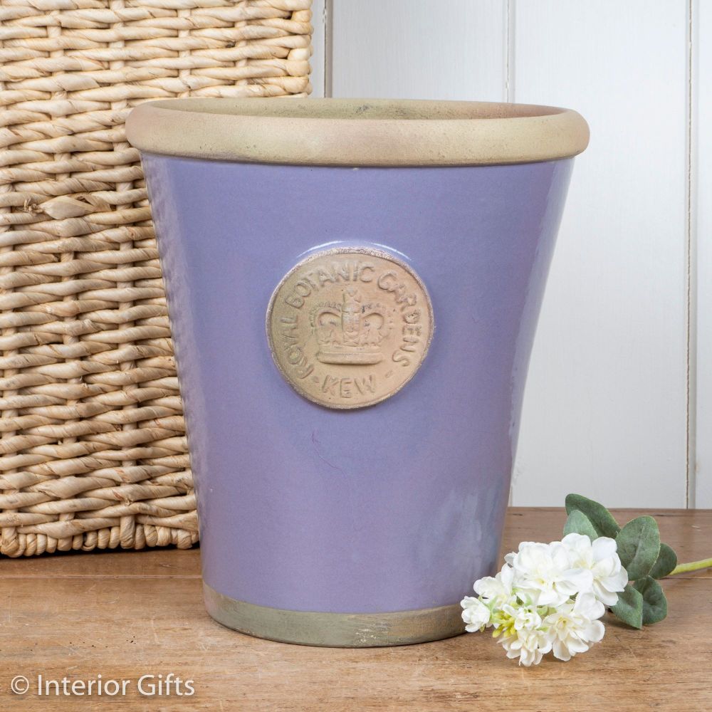 Kew Long Tom Pot in Brassica Lavender - Royal Botanic Gardens Plant Pot - L