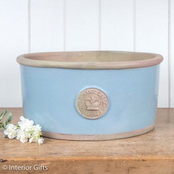 Kew Oval Planter in Scandinavia Blue - Royal Botanic Gardens Plant Pot - Large