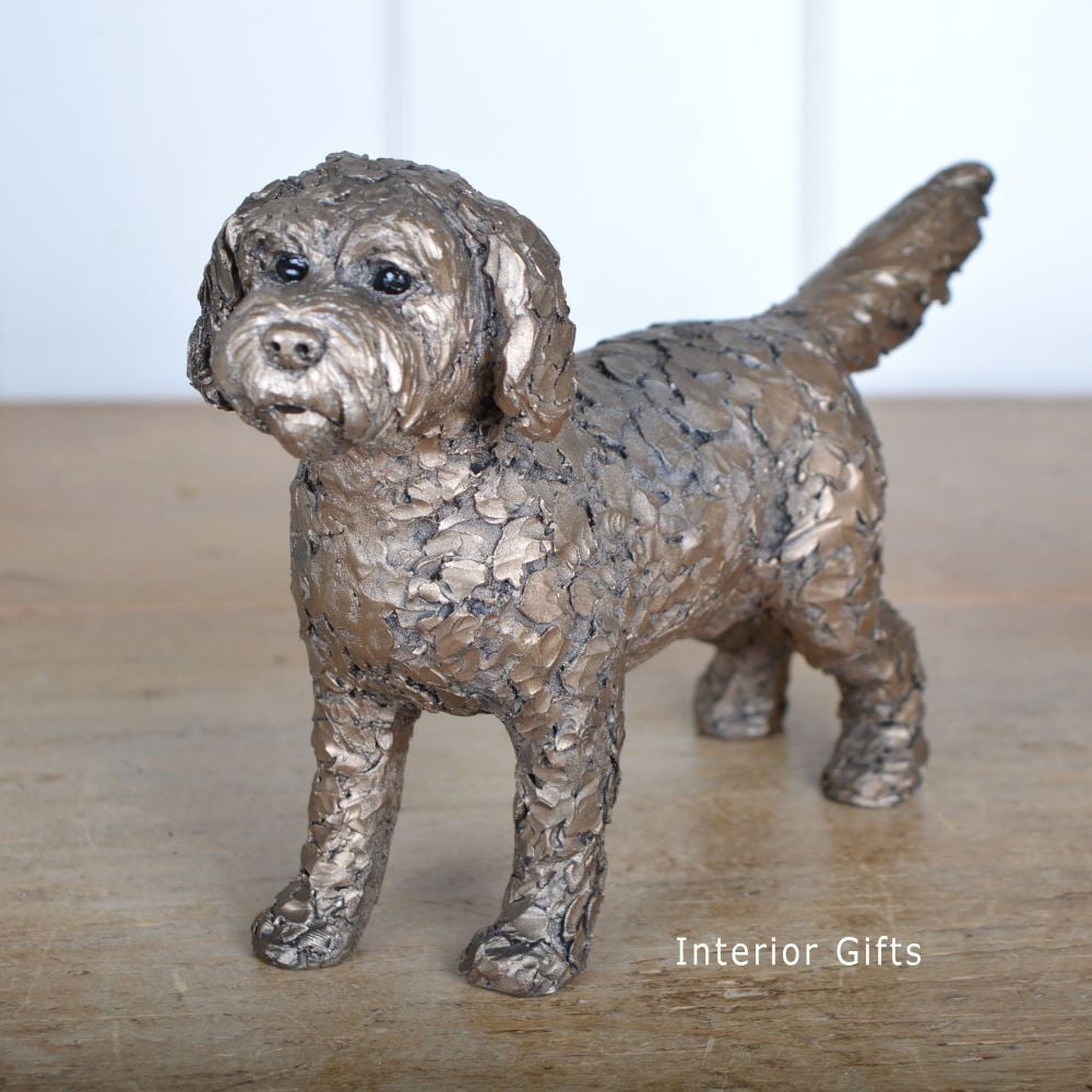 SPARKY COCKAPOO Standing Frith Bronze Sculpture by Adrian Tinsley *NEW*