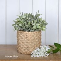 Pottery Basketweave Plant or Flower Pots - Medium 17 cm H
