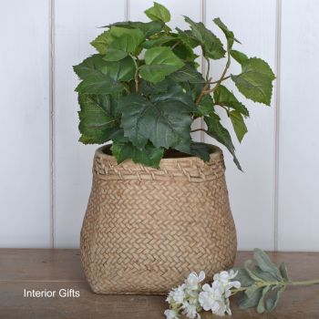 Pottery Flour Sack Plant or Flower Pots - Large 18 cm H
