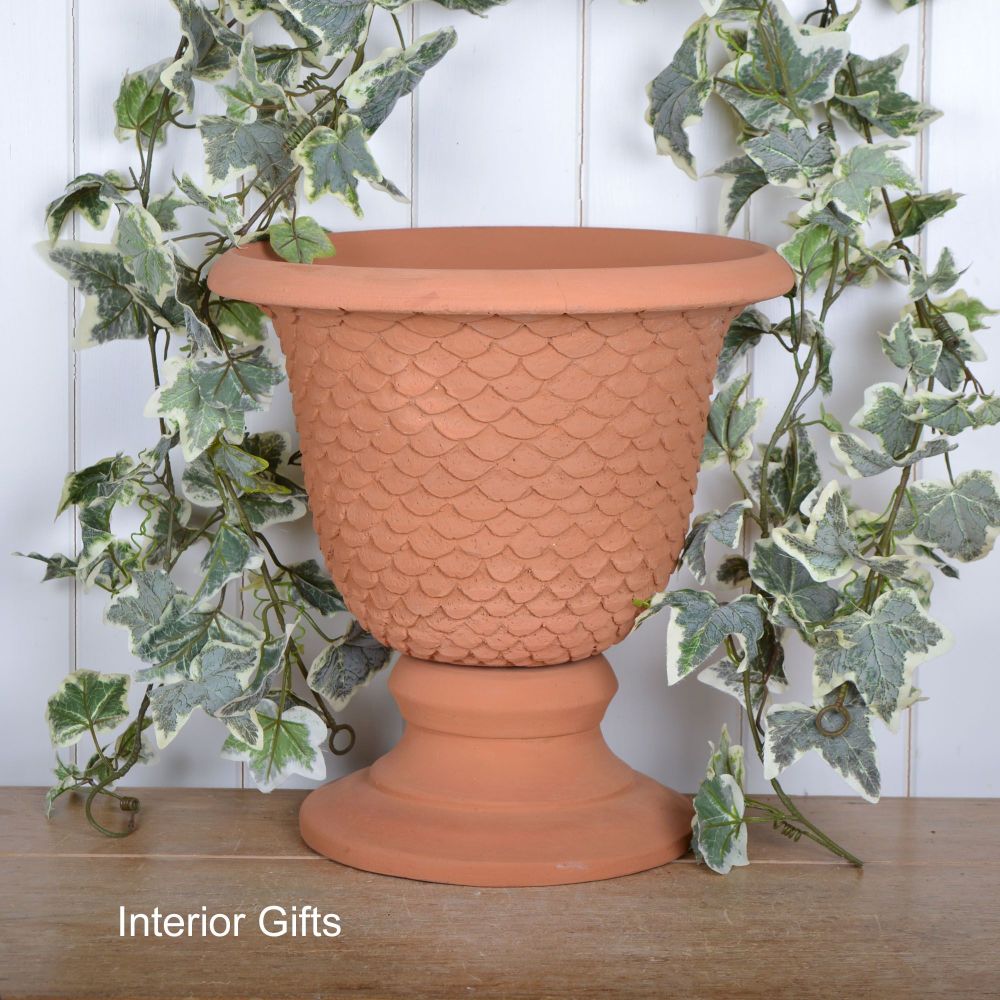 Large Neptune Garden Urn in Natural Classic Terracotta