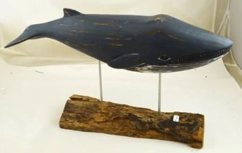 Archipelago Blue Whale Wood Carving - Large