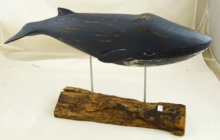 Archipelago Blue Whale Wood Carving - Large