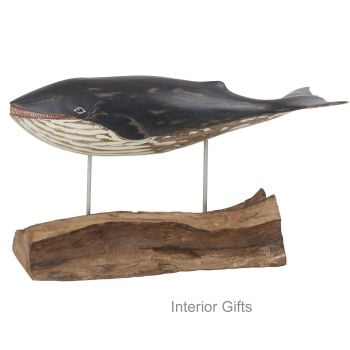 Archipelago Minke Whale Wood Carving -Small