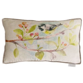 Voyage Garden Bird Rectangular Country Cushion - 30 x 50cm