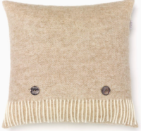 BRONTE by Moon Cushion - Herringbone Natural Beige Shetland Wool