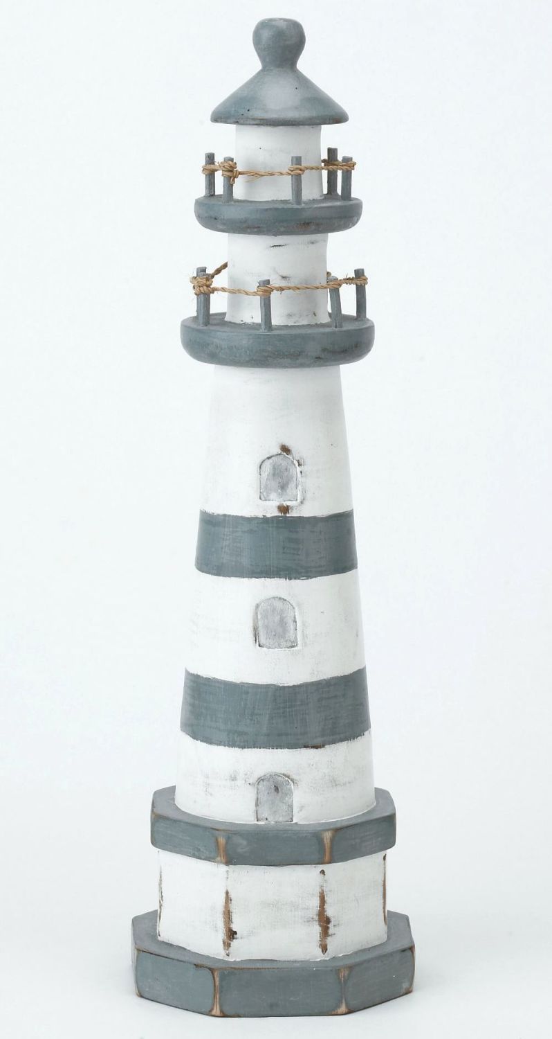 Archipelago Wooden Lighthouse Blue and White - Medium