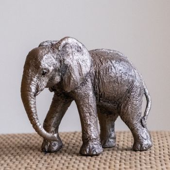 Elephant Calf Frith Bronze Sculpture by Juliet Collins