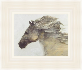 'Into the Wind' by Albena Hristova - 75x90cm Cream Frame