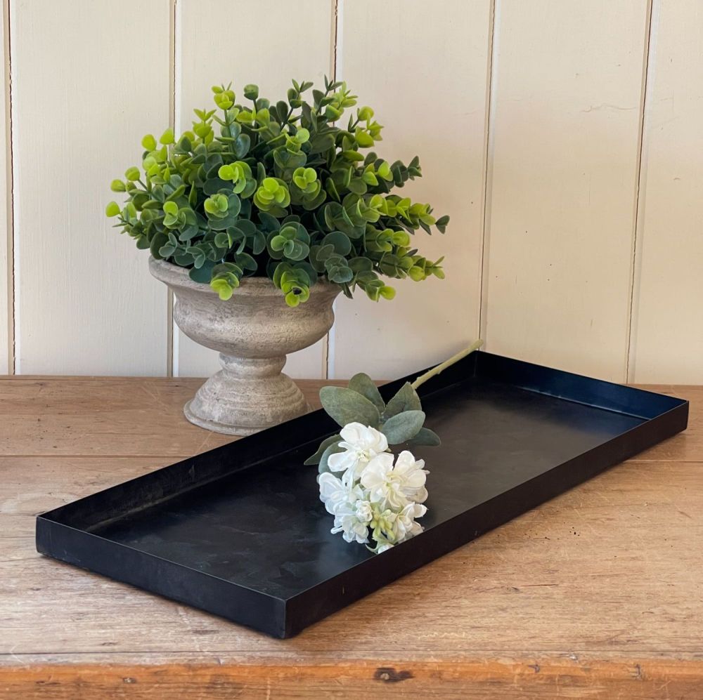 Rectangular Display Tray in Vintage Charcoal