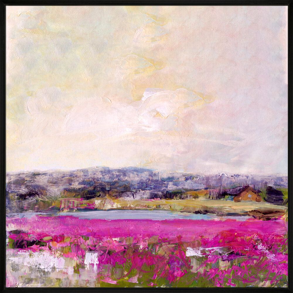 Flores Country - Framed Canvas 94x94cm