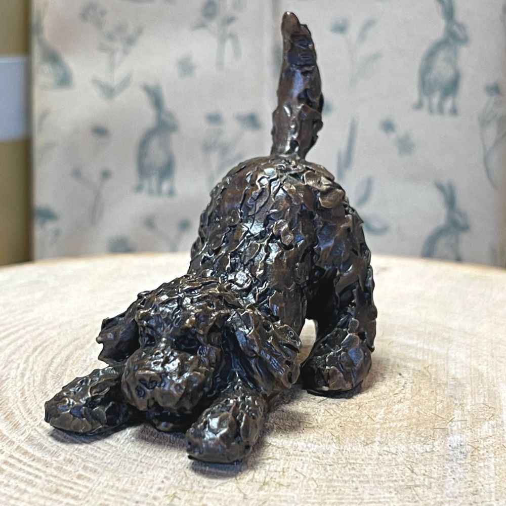 Frith Creative Bronze Playful Cockapoo Sculpture Miniature SOLID BRONZE by 