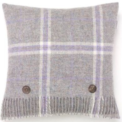 BRONTE by Moon Cushion - Windowpane Marble Shetland Wool