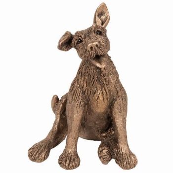 EDDIE Happy Terrier Frith Bronze Sculpture  Miniature *NEW* by Harriet Dunn