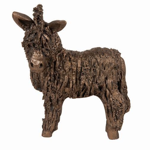 DILYS DONKEY Sitting Frith Bronze Sculpture  Miniature *NEW* by Veronica Ba