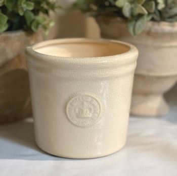 Kew Herb / Plant Pot in Round small - Royal Botanic Gardens - Ivory Cream *NEW*