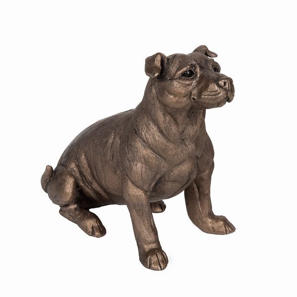 Bruce Staffordshire Bull Terrier Frith Bronze Dog Sculpture *NEW* by Harrie