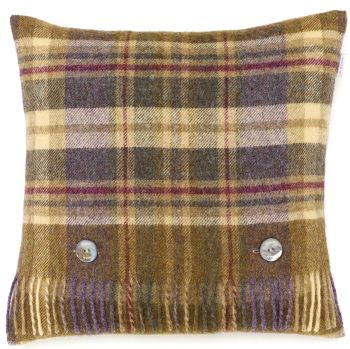 BRONTE by Moon Cushion - Glen Coe Heather Check Shetland Wool