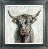 'Highland Cow' Framed Picture - 77.5 x 77.5 cm