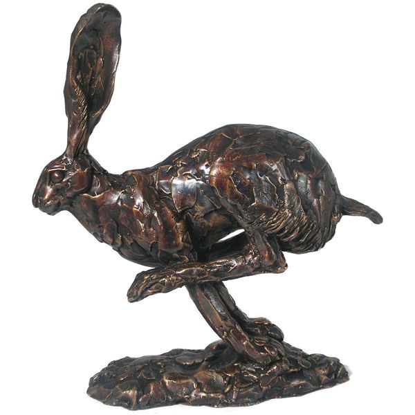 Hurricane - Running Hare Premier Collection Frith Bronze Sculpture by Paul 