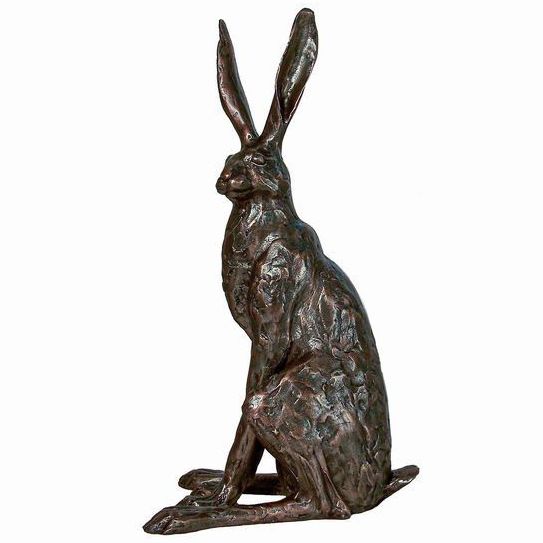 Large Sitting Hare Premier Gallery Collection Frith Bronze Sculpture by Pau