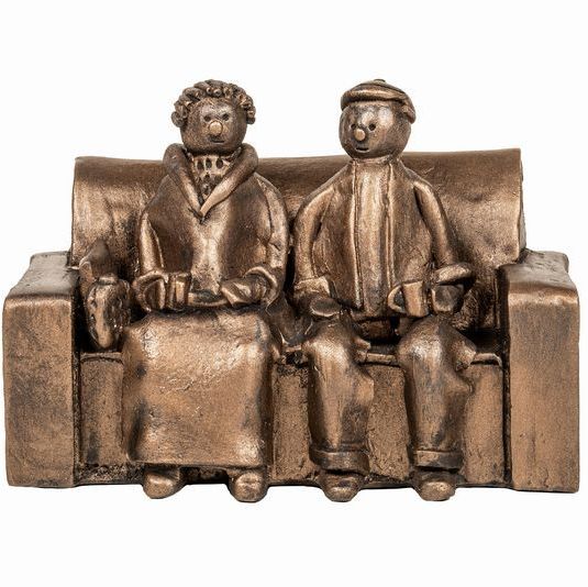 Couple on Sofa by Frith Sculpture *NEW*