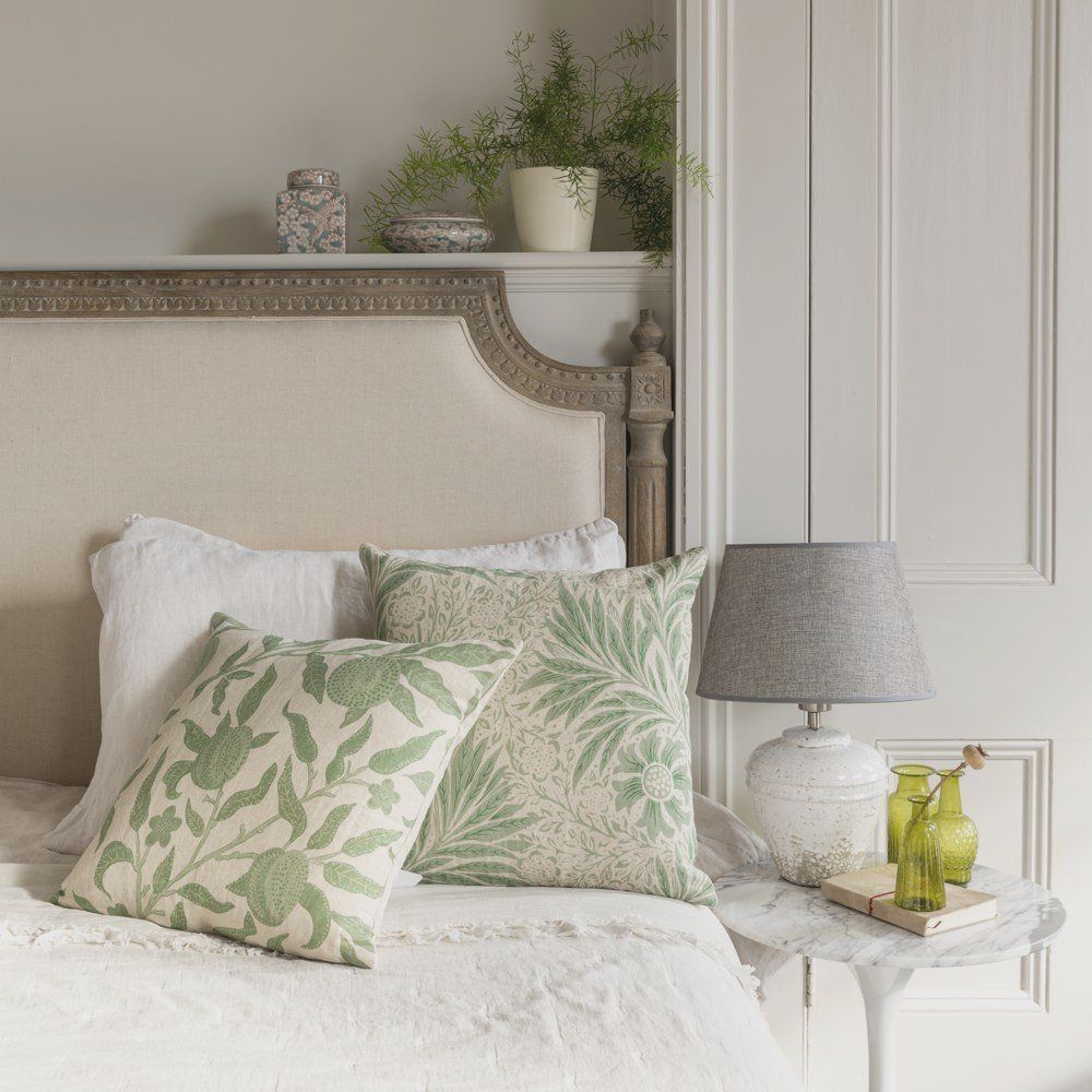 Stunning linen cushions in subtle botanical print