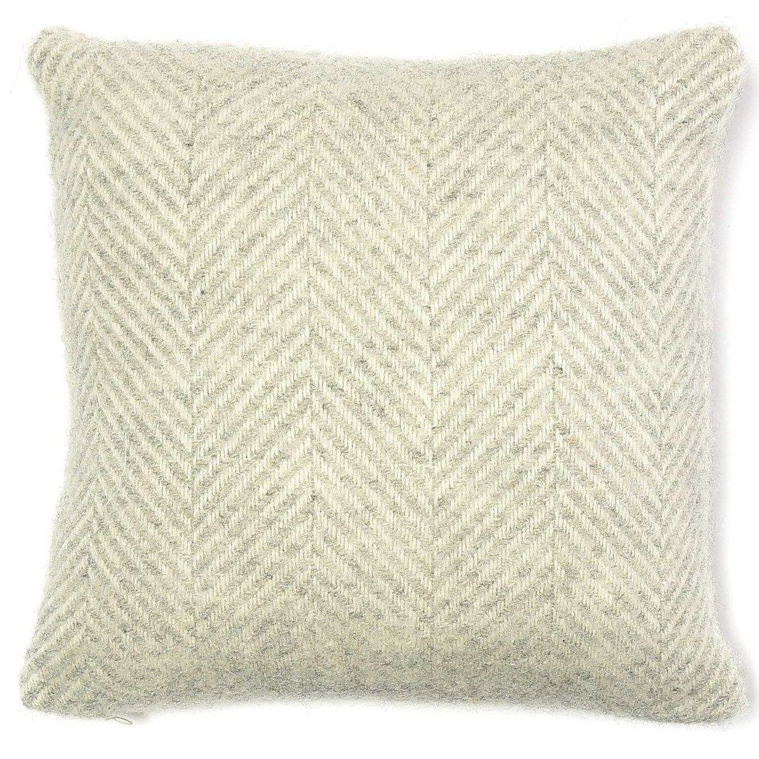 Grey herringbone cushion discount