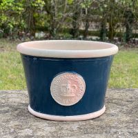 Kew Low Planter Pot Stiffkey Blue - Royal Botanic Gardens Plant Pot - Medium