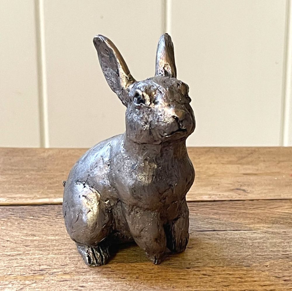 Rabbit Alert Frith Bronze Sculpture by Paul Jenkins