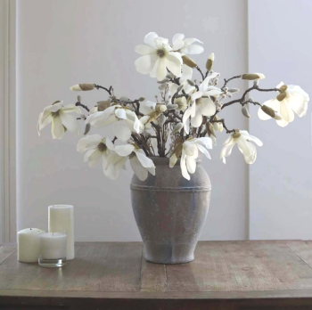 Vintage Style Aged Stone Effect Pot / Vase - Small