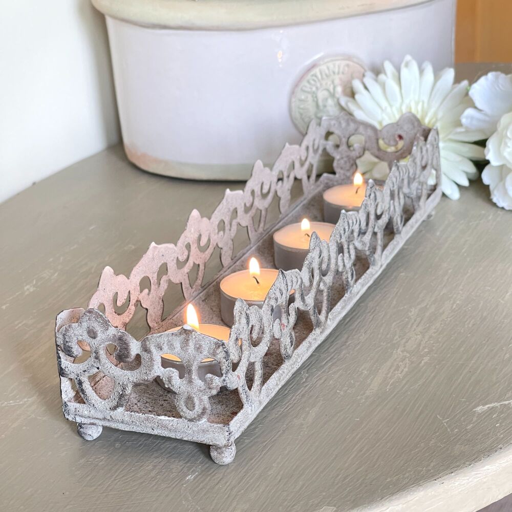 Decorative Vintage Candle Tray for Candles or Tea Lights