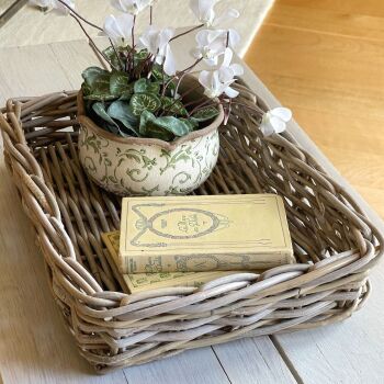 Rattan Wicker Display or Styling Tray - Small