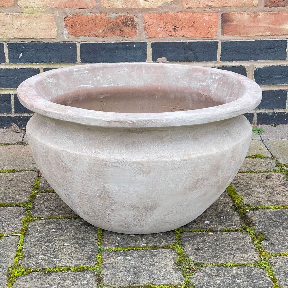 Vintage Style aged Terracotta Asthall Bowl Frostproof Planter  - Large  - C