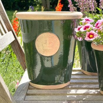 Kew Long Tom Pot in Country Green - Royal Botanic Gardens Plant Pot - Large