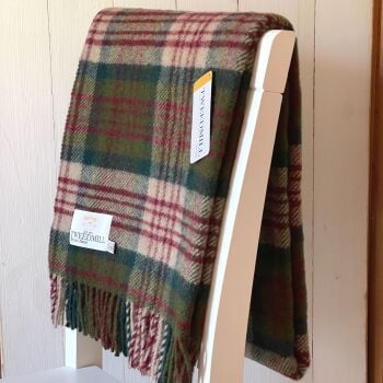 Tweedmill Country Thistleberry Knee Rug or Small Blanket Pure New Wool